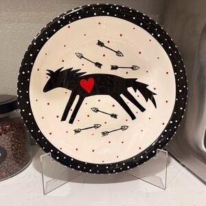 Chris Spanovich 12” Serving Bowl. Handmade Pottery, New Mexico